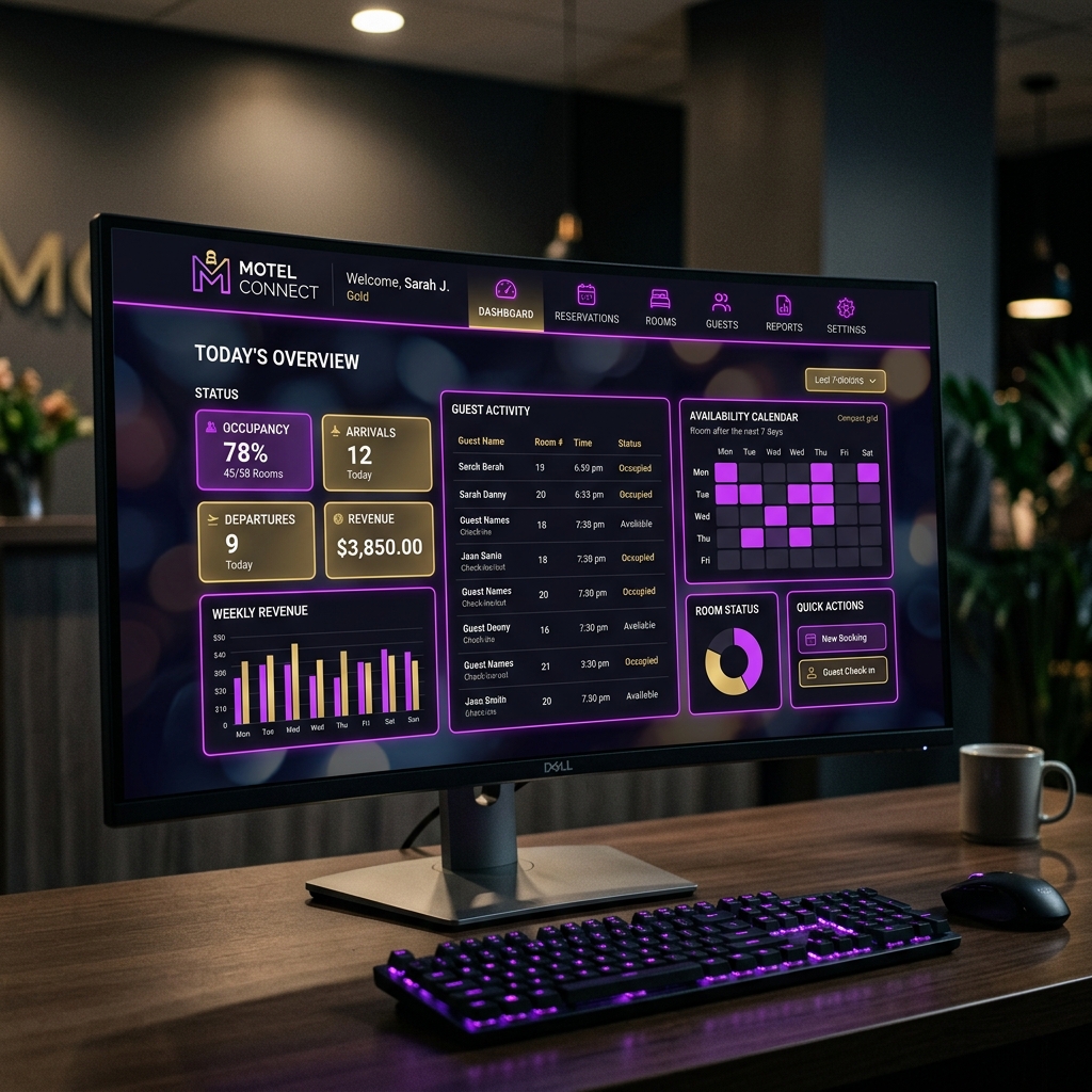 Dashboard do Inova Motel